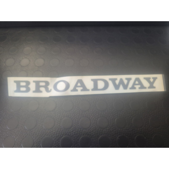 Renault Broadway Yazısı Gri 7702246587